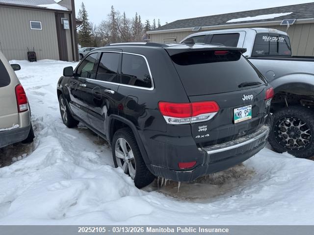 Продажа на аукционе авто 2016 Jeep Grand Cherokee Limited, vin: 1C4RJFBG4GC420175, номер лота: 20252105
