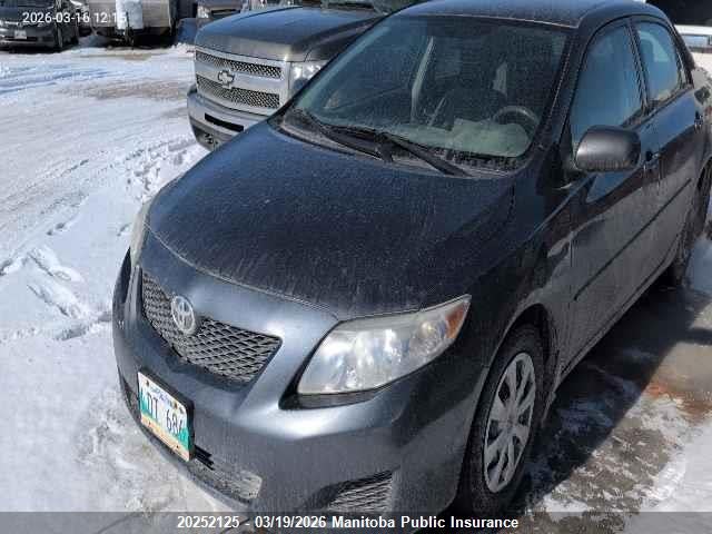 2009 Toyota Corolla Ce მანქანა იყიდება აუქციონზე, vin: 2T1BU40E99C184700, აუქციონის ნომერი: 20252125