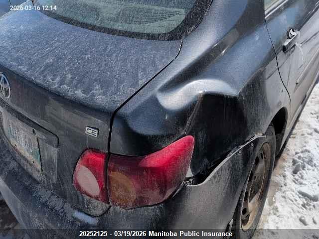 2009 Toyota Corolla Ce მანქანა იყიდება აუქციონზე, vin: 2T1BU40E99C184700, აუქციონის ნომერი: 20252125