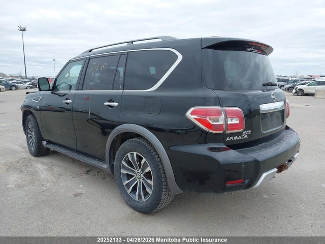 2017 Nissan Armada Sl მანქანა იყიდება აუქციონზე, vin: JN8AY2NC4H9502341, აუქციონის ნომერი: 20252133