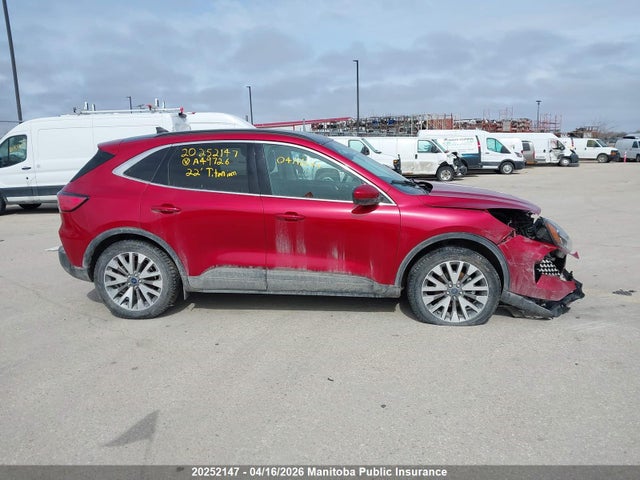 1FMCU9DZ0NUA49726 Ford Escape Titanium Hybrid