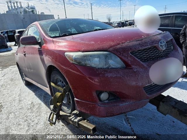 20252167 :رقم المزاد ، 2T1BU4EE4AC212013 vin ، 2010 Toyota Corolla مزاد بيع