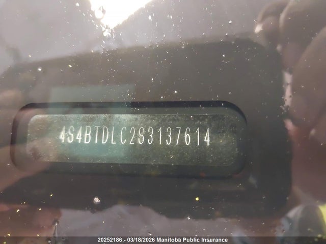 Auction sale of the 2025 Subaru Outback 2.5i Onyx, vin: 4S4BTDLC2S3137614, lot number: 20252186
