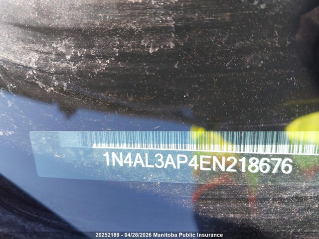 1N4AL3AP4EN218676 Nissan Altima 2.5 Sv