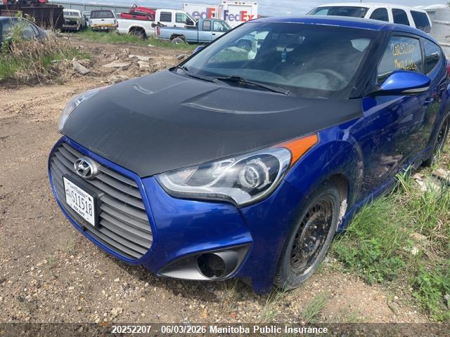 20252207 :رقم المزاد ، KMHTC6AE9EU200341 vin ، 2014 Hyundai Veloster Turbo مزاد بيع