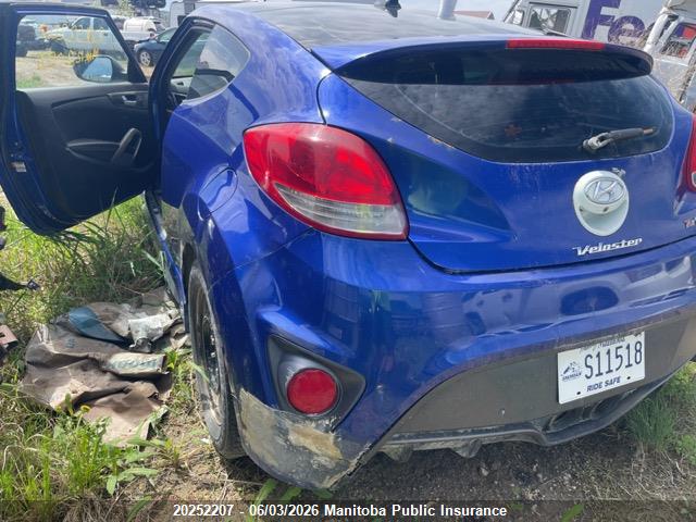 20252207 :رقم المزاد ، KMHTC6AE9EU200341 vin ، 2014 Hyundai Veloster Turbo مزاد بيع