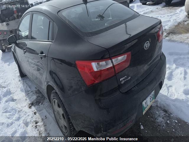 Aukcja sprzedaży 2014 Kia Rio Lx, vin: KNADM4A34E6366874, numer aukcji: 20252210