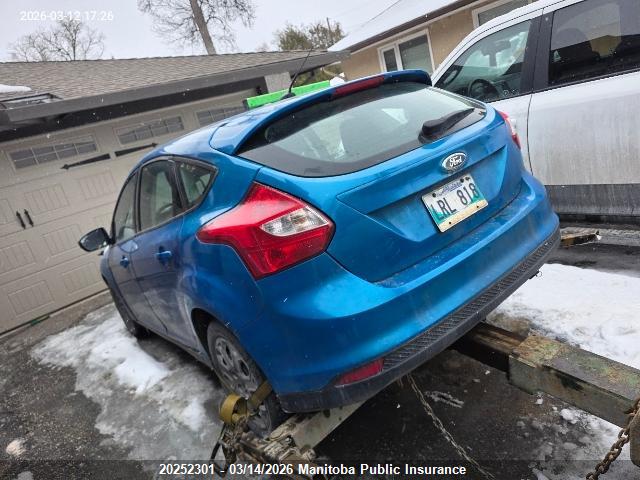 Продажа на аукционе авто 2012 Ford Focus Se, vin: 1FAHP3K2XCL305903, номер лота: 20252301