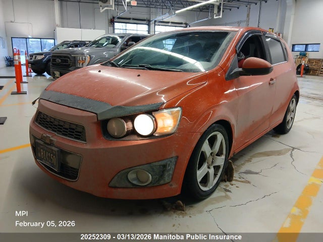 Aukcja sprzedaży 2012 Chevrolet Sonic Lt, vin: 1G1JC6EH2C4108686, numer aukcji: 20252309