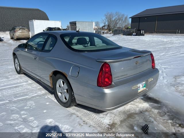 Продажа на аукционе авто 2006 Chevrolet Monte Carlo Ls, vin: 2G1WJ15N769390801, номер лота: 20252318