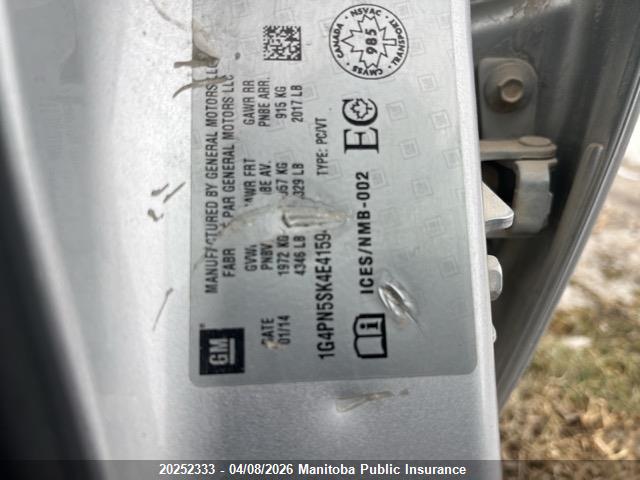 Aukcja sprzedaży 2014 Buick Verano, vin: 1G4PN5SK4E4159420, numer aukcji: 20252333