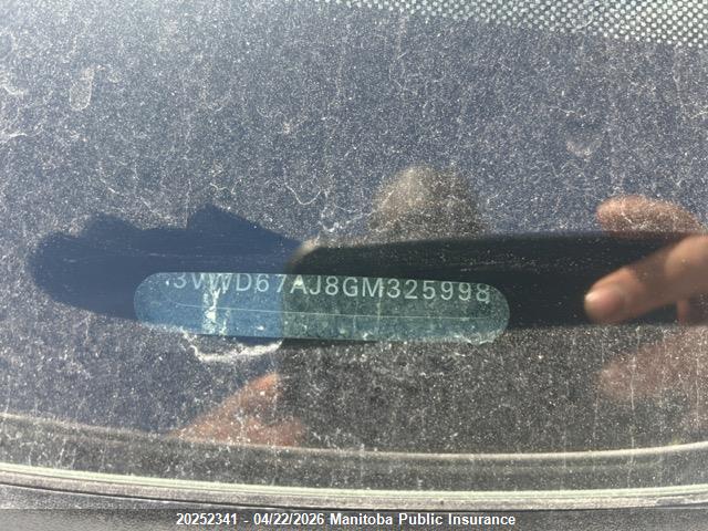 3VWD67AJ8GM325998 Volkswagen Jetta 1.4 Tsi