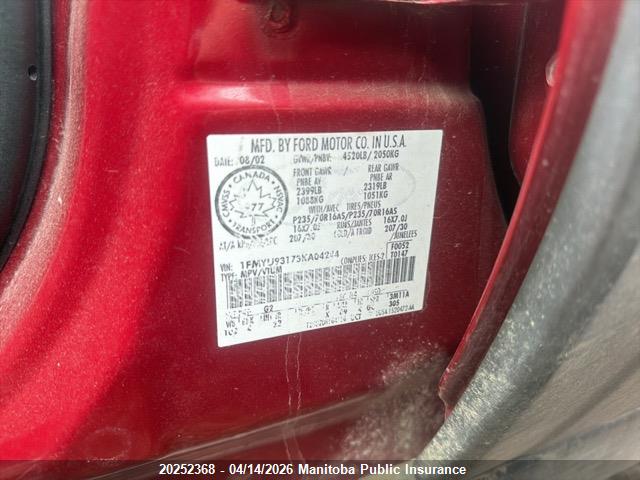 Продаж на аукціоні авто 2003 Ford Escape Limited V6, vin: 1FMYU93173KA04244, номер лоту: 20252368