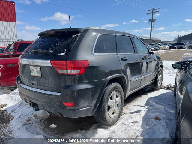 20252426 :رقم المزاد ، 1J4RR4GG9BC721467 vin ، 2011 Jeep Grand Cherokee Laredo مزاد بيع