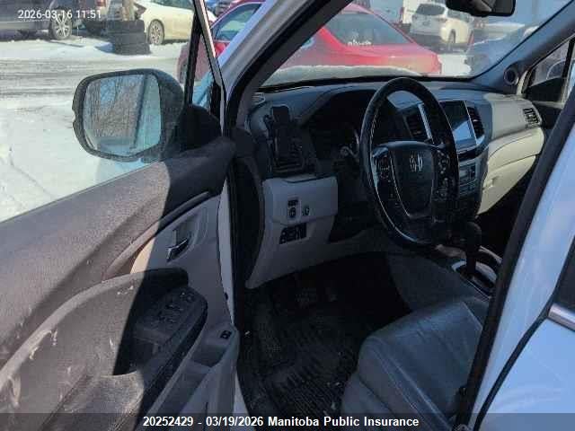 5FNYF6H7XGB501270 Honda Pilot Ex-l
