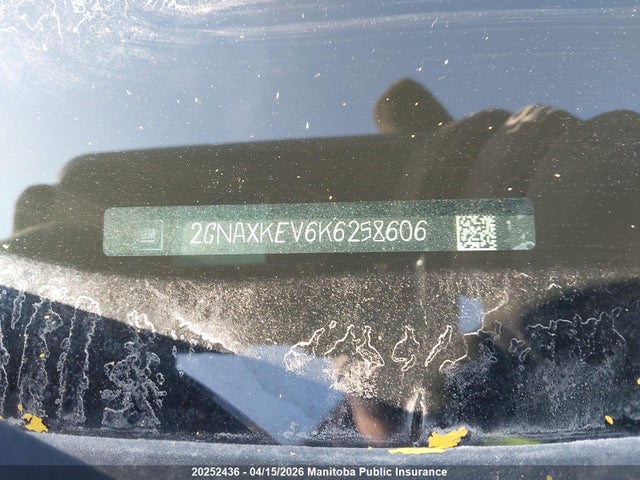 2GNAXKEV6K6258606 Chevrolet EQUINOX LT