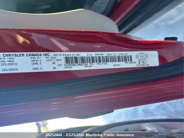 Продаж на аукціоні авто 2013 Dodge Grand Caravan Sxt, vin: 2C4RDGBG1DR667248, номер лоту: 20252444
