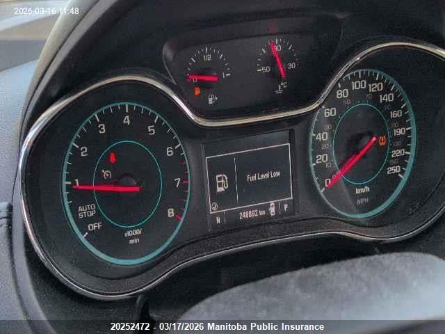 1G1BF5SM5J7180064 Chevrolet Cruze Lt Turbo