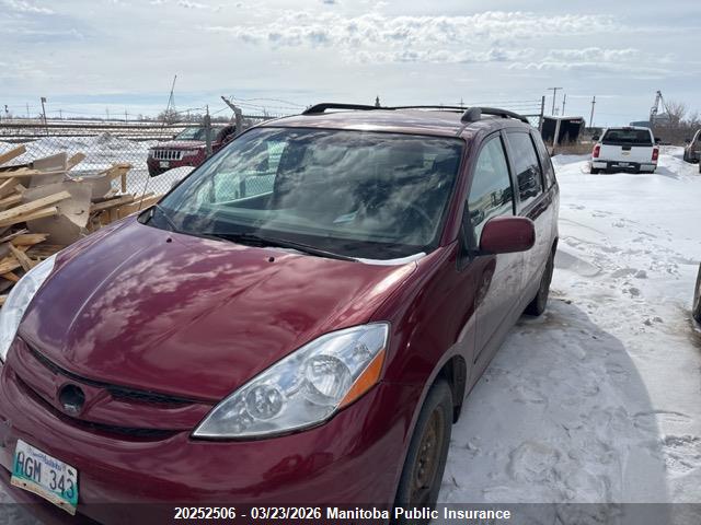 20252506 :رقم المزاد ، 5TDZK23C37S069436 vin ، 2007 Toyota Sienna Ce V6 مزاد بيع