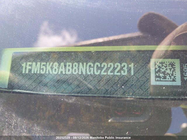 Продаж на аукціоні авто 2022 Ford Explorer Xlt Police, vin: 1FM5K8AB8NGC22231, номер лоту: 20252529