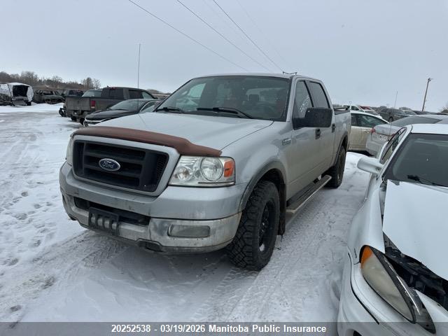 2004 Ford F150 Supercrew მანქანა იყიდება აუქციონზე, vin: 1FTPW14504KD02200, აუქციონის ნომერი: 20252538