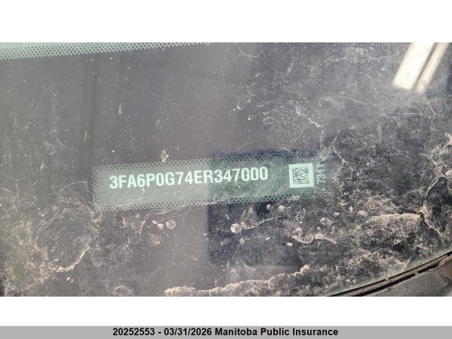 Aukcja sprzedaży 2014 Ford Fusion S, vin: 3FA6P0G74ER347000, numer aukcji: 20252553