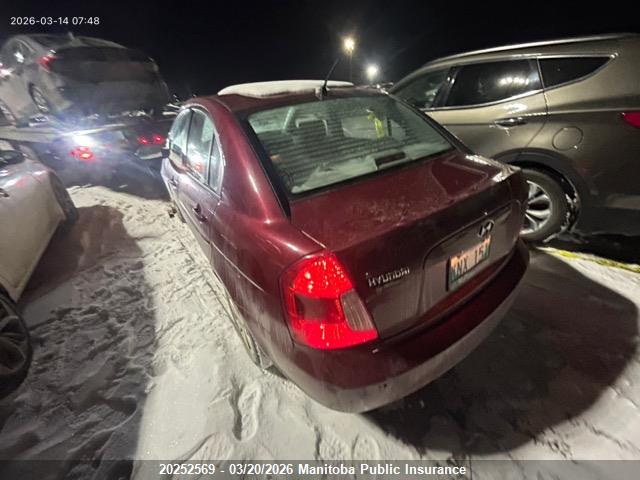 2006 Hyundai Accent Gl მანქანა იყიდება აუქციონზე, vin: KMHCN45C06U003454, აუქციონის ნომერი: 20252569