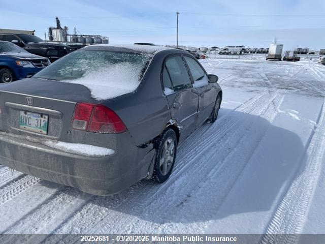 20252681 :رقم المزاد ، 2HGES16844H913530 vin ، 2004 Honda Civic Si مزاد بيع