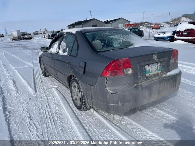 20252681 :رقم المزاد ، 2HGES16844H913530 vin ، 2004 Honda Civic Si مزاد بيع