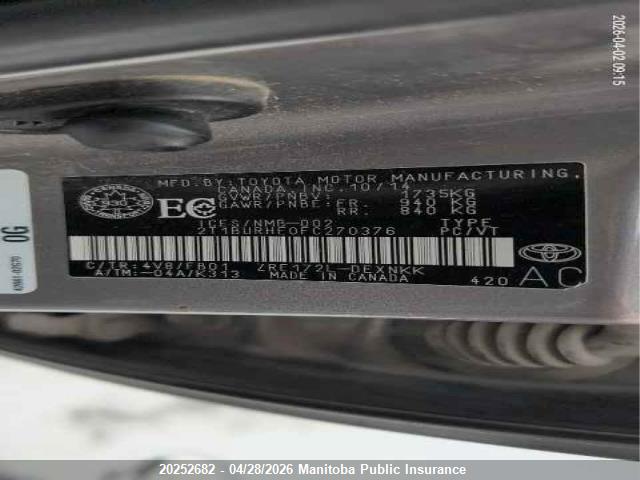 2015 Toyota Corolla Le მანქანა იყიდება აუქციონზე, vin: 2T1BURHE0FC270376, აუქციონის ნომერი: 20252682