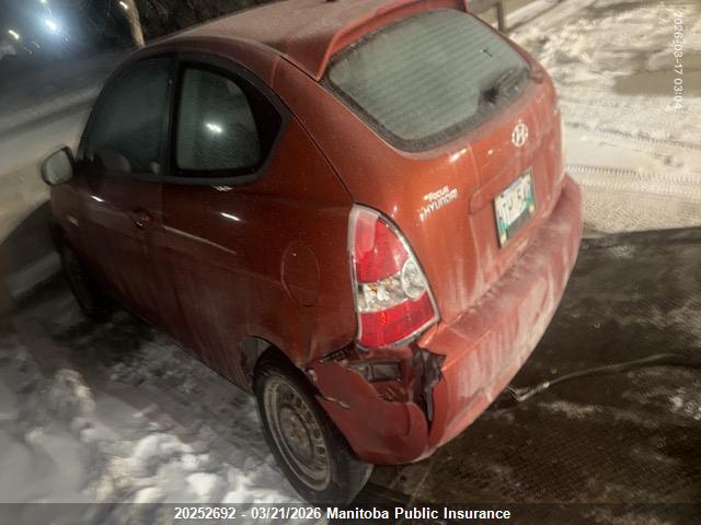 20252692 :رقم المزاد ، KMHCN3BC4AU152358 vin ، 2010 Hyundai Accent Gl مزاد بيع