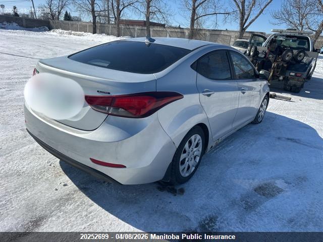 Продажа на аукционе авто 2015 Hyundai Elantra Gl, vin: 5NPDH4AE3FH553653, номер лота: 20252699