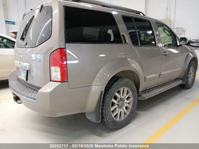 20252717 :رقم المزاد ، 5N1BR18B78C613166 vin ، 2008 Nissan Pathfinder Le V8 مزاد بيع