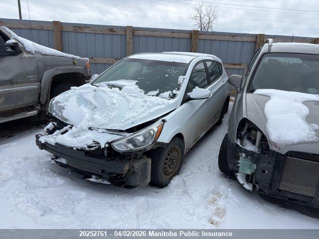 Продажа на аукционе авто 2016 Hyundai Accent Gl, vin: KMHCT5AE4GU282847, номер лота: 20252761