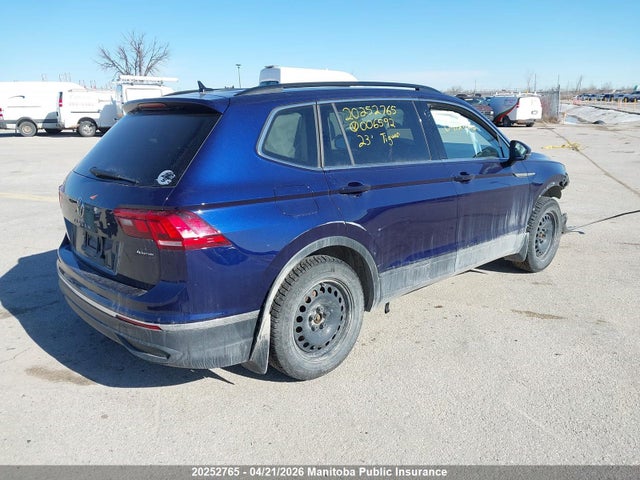 Aukcja sprzedaży 2023 Volkswagen Tiguan Comfortline 2.0 Tsi, vin: 3VVMB7AX1PM006592, numer aukcji: 20252765