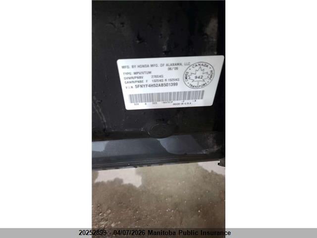 Продаж на аукціоні авто 2010 Honda Pilot Ex-l, vin: 5FNYF4H52AB501399, номер лоту: 20252899