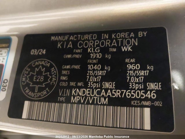 KIA SELTOS EX 2024 KNDEUCAA5R7650546 Image 9