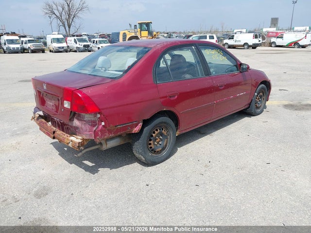 20252998 :رقم المزاد ، 2HGES16685H029056 vin ، 2005 Honda Civic Lx-g مزاد بيع
