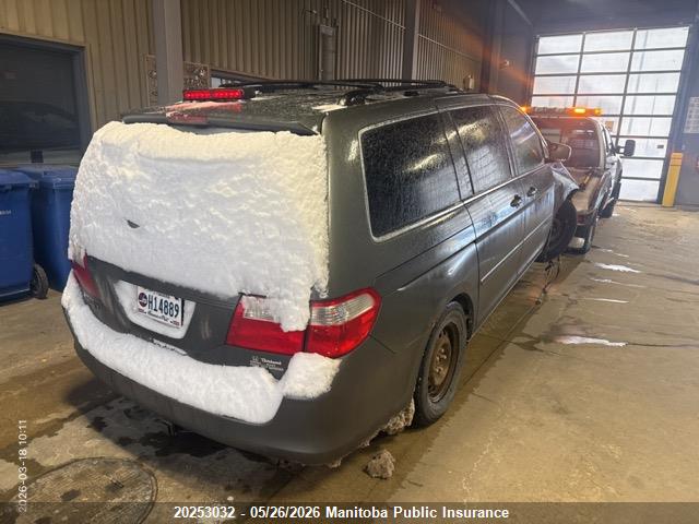 2007 Honda Odyssey Ex მანქანა იყიდება აუქციონზე, vin: 5FNRL38457B506247, აუქციონის ნომერი: 20253032