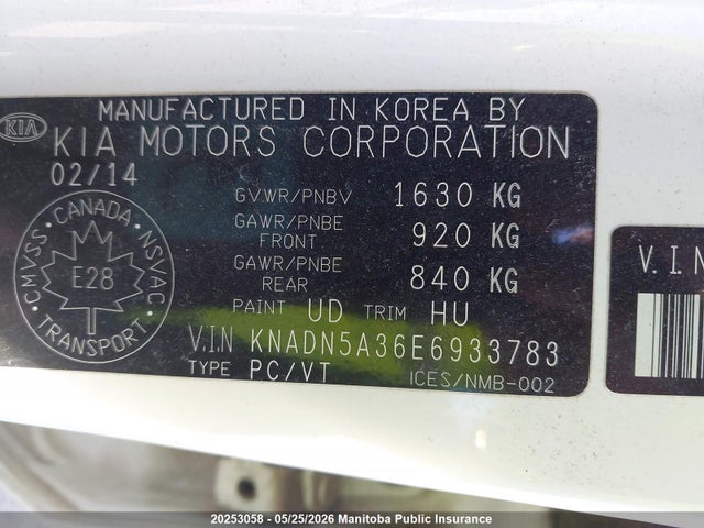 Продаж на аукціоні авто 2014 Kia Rio5 Ex, vin: KNADN5A36E6933783, номер лоту: 20253058