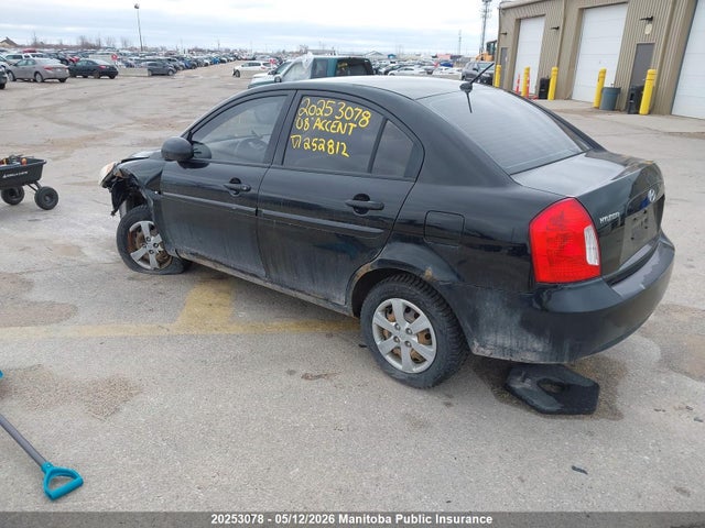 2008 Hyundai Accent Gls მანქანა იყიდება აუქციონზე, vin: KMHCN45C28U252812, აუქციონის ნომერი: 20253078