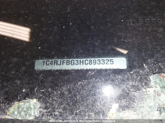 1C4RJFBG3HC893325 Jeep Grand Cherokee Limited