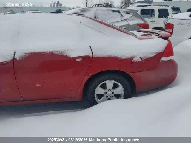 2008 Chevrolet Impala Ls V6 მანქანა იყიდება აუქციონზე, vin: 2G1WB58K181300498, აუქციონის ნომერი: 20253098