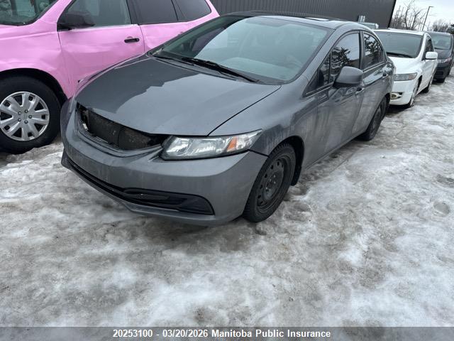 20253100 :رقم المزاد ، 2HGFB2F56DH100805 vin ، 2013 Honda Civic Ex مزاد بيع