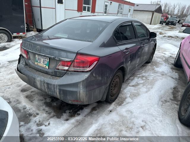 20253100 :رقم المزاد ، 2HGFB2F56DH100805 vin ، 2013 Honda Civic Ex مزاد بيع