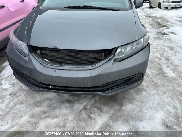 20253100 :رقم المزاد ، 2HGFB2F56DH100805 vin ، 2013 Honda Civic Ex مزاد بيع