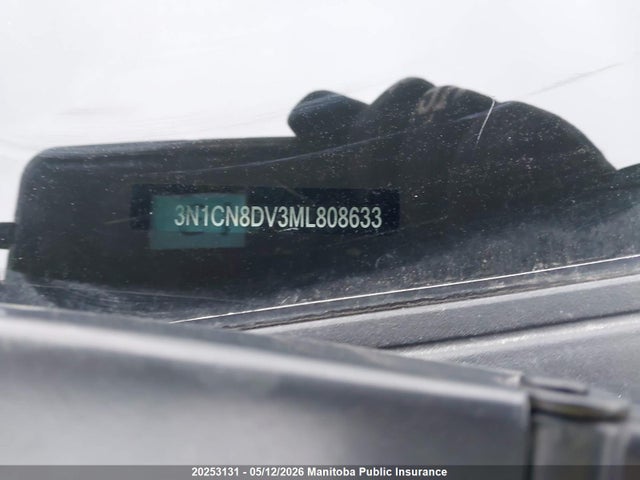 20253131 :رقم المزاد ، 3N1CN8DV3ML808633 vin ، 2021 Nissan Versa 1.6 S مزاد بيع