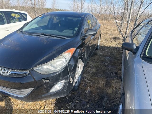 20253138 :رقم المزاد ، 5NPDH4AE6DH257863 vin ، 2013 Hyundai Elantra Gls مزاد بيع