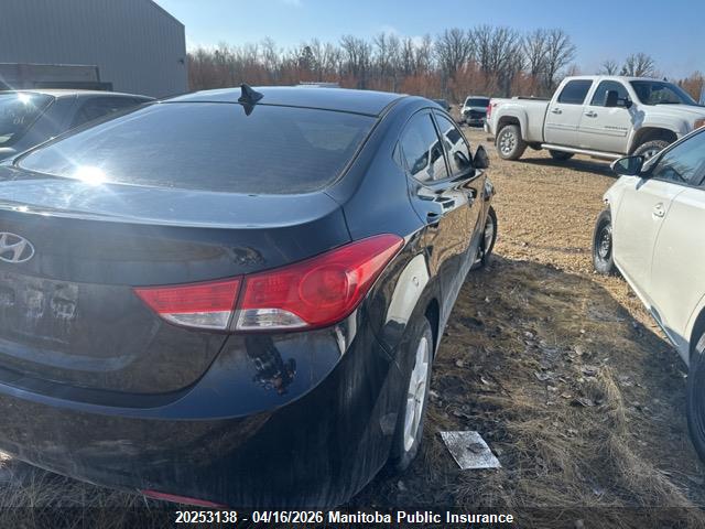20253138 :رقم المزاد ، 5NPDH4AE6DH257863 vin ، 2013 Hyundai Elantra Gls مزاد بيع