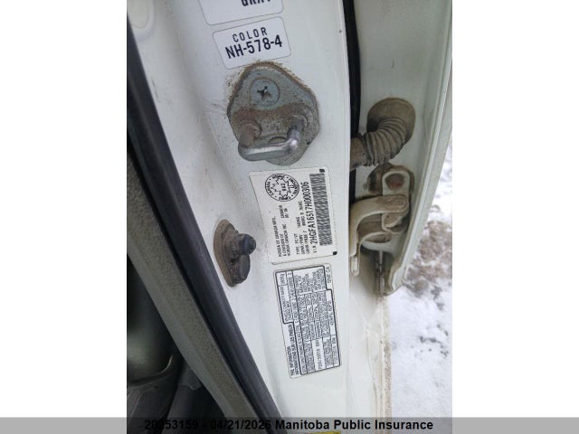 Aukcja sprzedaży 2007 Honda Civic Lx, vin: 2HGFA16517H000306, numer aukcji: 20253159